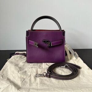 Tory Burch Lee Petite plum bag - new